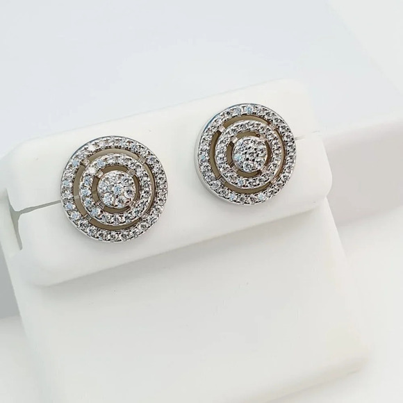 925 Sterling Silver Cubic Zirconia Earrings, U19254839 - Picture 8 of 11